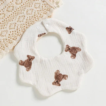 Popxstar Cotton Soft Baby Bibs Infant Muslin Bib for Newborn Burp Cloths Bandana Scarf Kids Boys Girls Feeding Saliva Towel